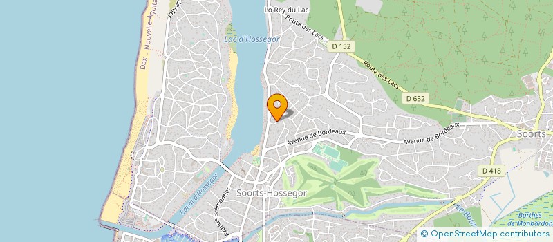 localisation de l'entreprise MONSIEUR CHRISTOPHER RIOLS  SOORTS-HOSSEGOR