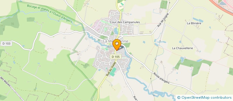 localisation de l'entreprise MONSIEUR CHRISTOPHER RIOU  LONGUENEE-EN-ANJOU