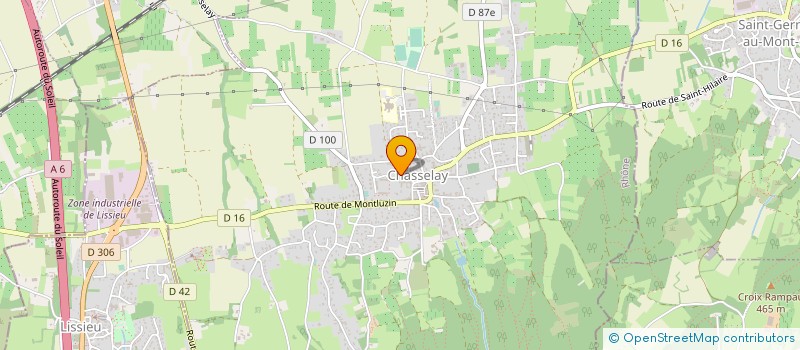 localisation de l'entreprise MONSIEUR CHRISTOPHER RISSONS  CHASSELAY