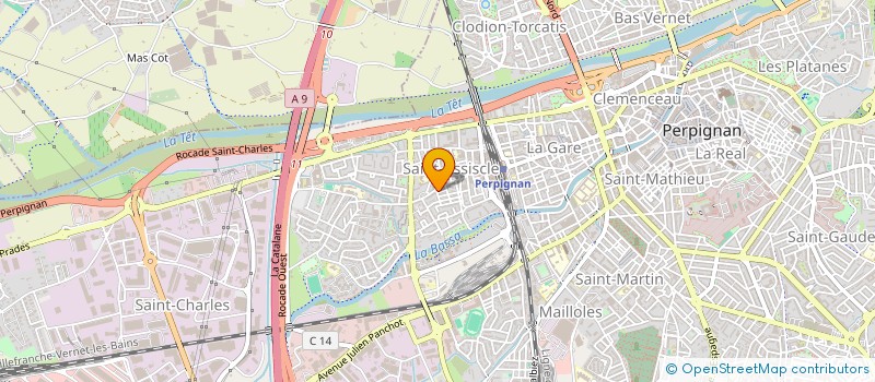 localisation de l'entreprise MONSIEUR CHRISTOPHER ROSSA  PERPIGNAN