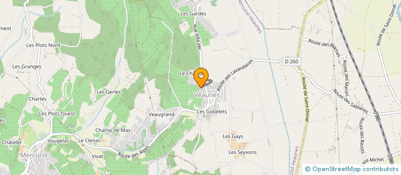 localisation de l'entreprise MONSIEUR CHRISTOPHER ROUVEURE à MERCUROL-VEAUNES