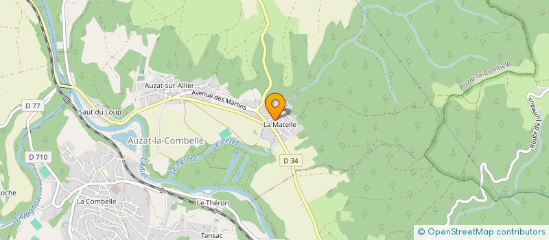 localisation de l'entreprise MONSIEUR CHRISTOPHER SALIN  AUZAT-LA-COMBELLE