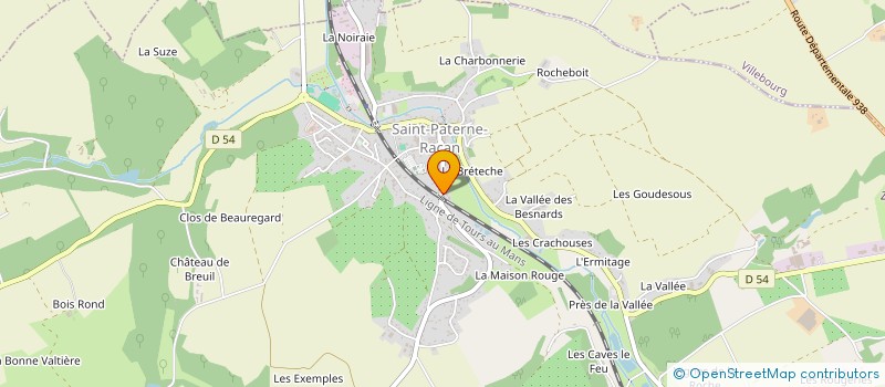 localisation de l'entreprise MONSIEUR CHRISTOPHER SALMON  SAINT-PATERNE-RACAN