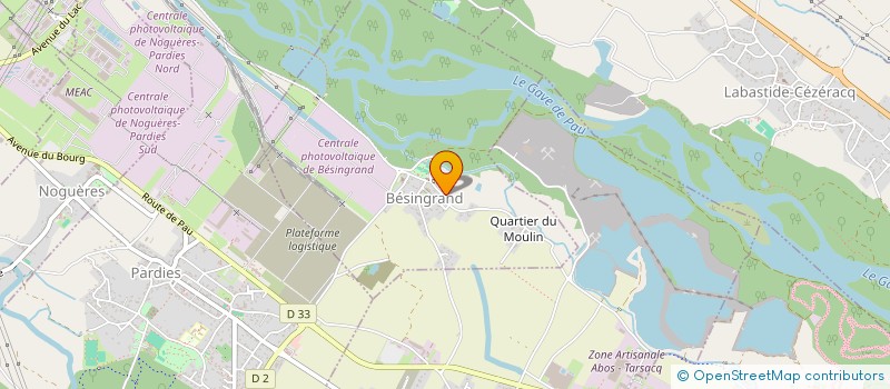 localisation de l'entreprise MONSIEUR CHRISTOPHER SANTOS FERNANDES  BESINGRAND