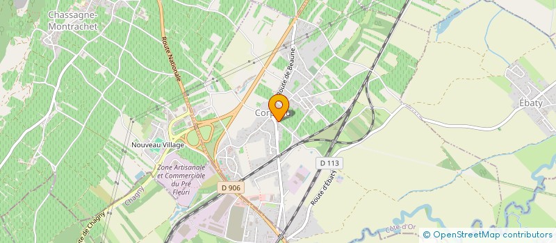 localisation de l'entreprise MONSIEUR CHRISTOPHER SATORY  CORPEAU