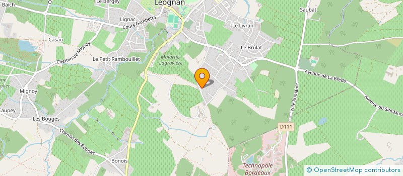 localisation de l'entreprise MONSIEUR CHRISTOPHER SAUNIER  LEOGNAN