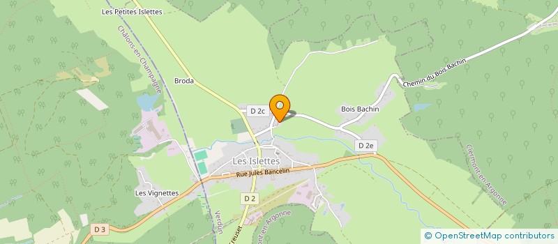 localisation de l'entreprise MONSIEUR CHRISTOPHER THALLOT à LES ISLETTES