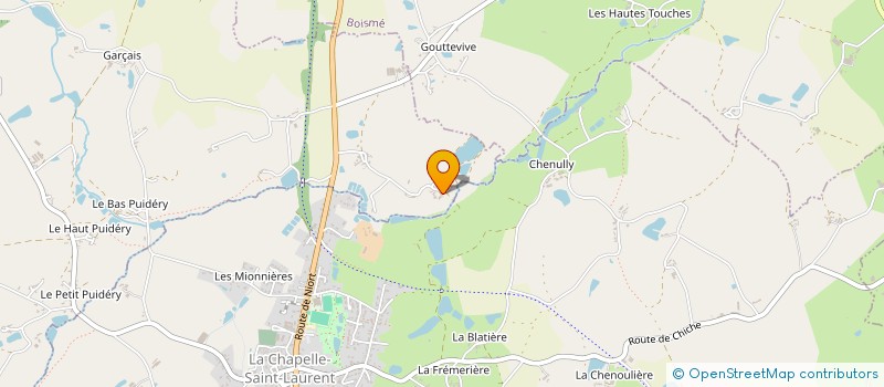 localisation de l'entreprise MONSIEUR CHRISTOPHER THAUDIERE  CHANTELOUP