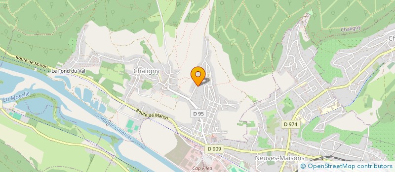 localisation de l'entreprise MONSIEUR CHRISTOPHER THEVENY  CHALIGNY