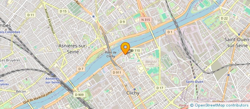 localisation de l'entreprise MONSIEUR CHRISTOPHER THOMAS  CLICHY