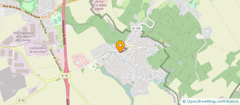 localisation de l'entreprise MONSIEUR CHRISTOPHER TOUSSAINT  SAINT-WITZ