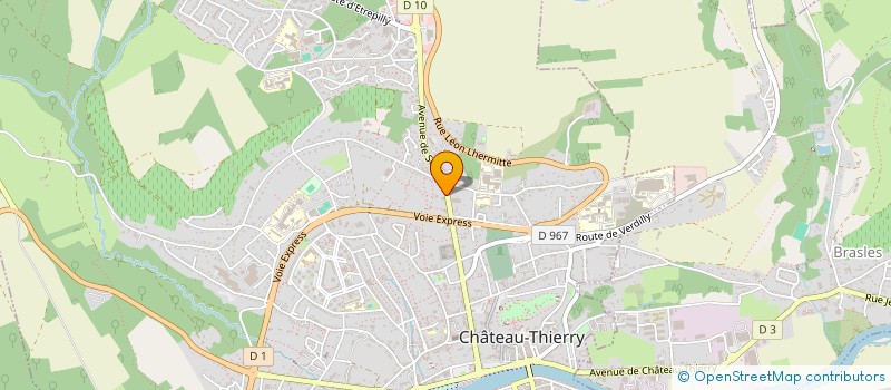 localisation de l'entreprise MONSIEUR CHRISTOPHER TRIART  CHATEAU-THIERRY