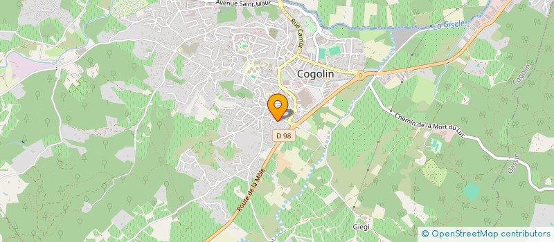 localisation de l'entreprise MONSIEUR CHRISTOPHER TRIGAUX à COGOLIN