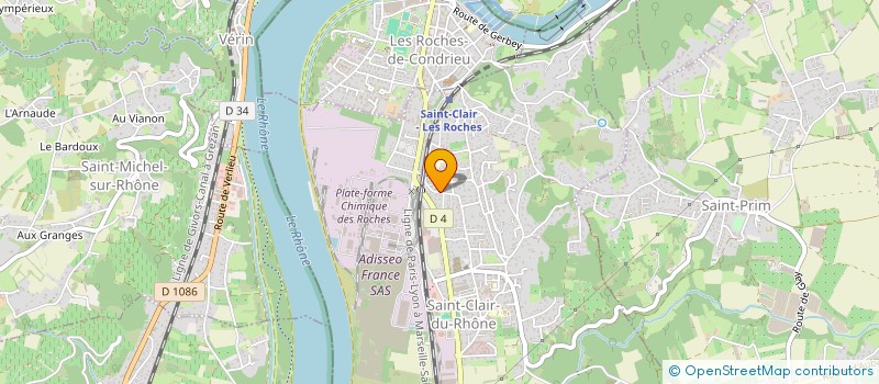 localisation de l'entreprise MONSIEUR CHRISTOPHER VALENTIN  SAINT-CLAIR-DU-RHONE