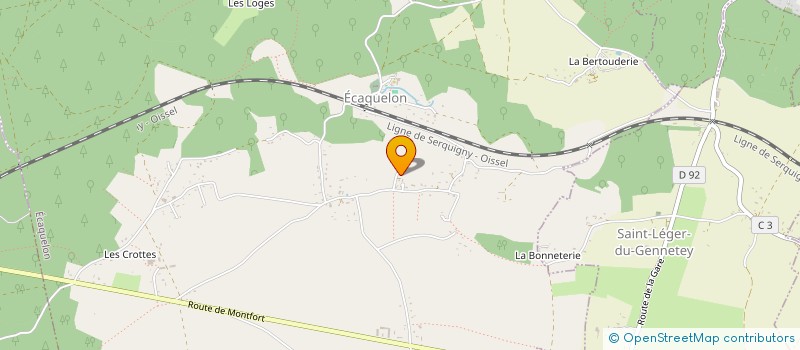 localisation de l'entreprise MONSIEUR CHRISTOPHER VARNIER  ECAQUELON