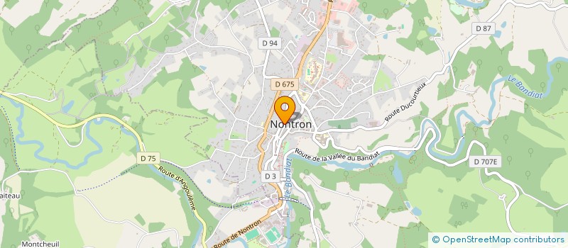 localisation de l'entreprise MONSIEUR CHRISTOPHER VERDUZIER  NONTRON