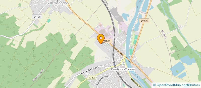 localisation de l'entreprise MONSIEUR CHRISTOPHER VERISSIMO à PONT-SUR-YONNE