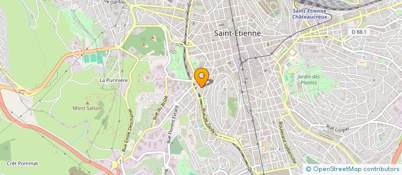 localisation de l'entreprise MONSIEUR CHRISTOPHER VOLTAIRE  SAINT-ETIENNE