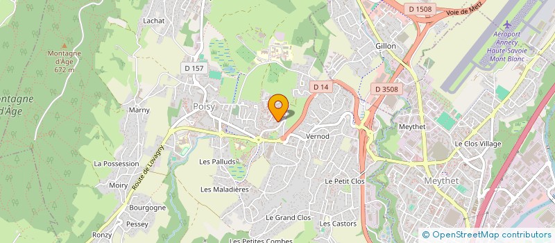 localisation de l'entreprise MONSIEUR CHRISTOPHER WEBER à ANNECY