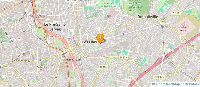 localisation de l'entreprise MONSIEUR CHRISTOPHER WIBERG  LES LILAS