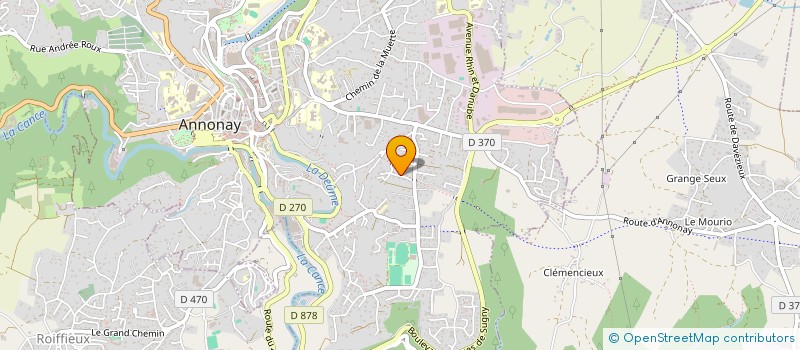 localisation de l'entreprise MONSIEUR CHRISTOPHEUR GIROUX  ANNONAY