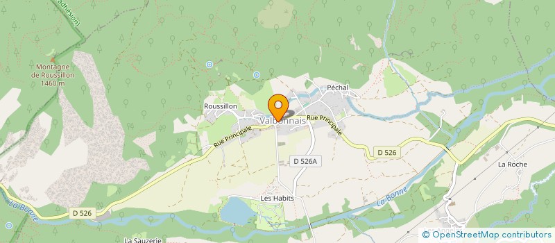 localisation de l'entreprise MONSIEUR CHRISTOPPHE COTTARD  VALBONNAIS