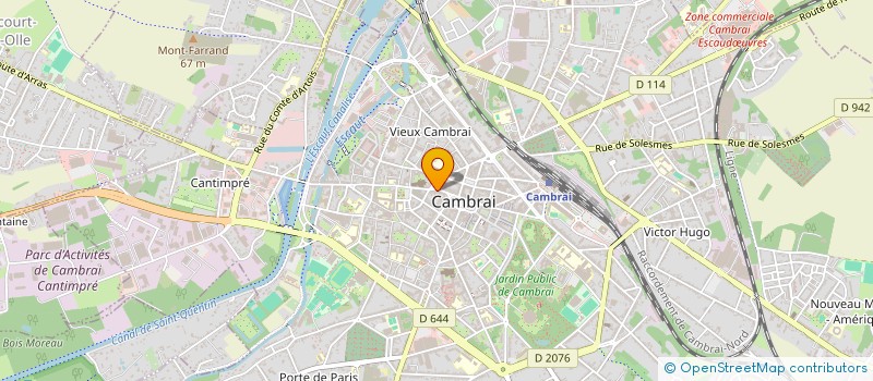 localisation de l'entreprise MONSIEUR CHRISTOS ATSIOS  CAMBRAI