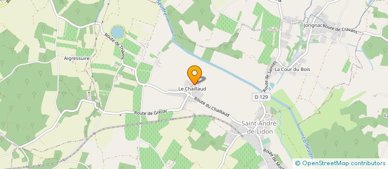 localisation de l'entreprise MONSIEUR CHRSITOPHE SOULLARD  SAINT-ANDRE-DE-LIDON