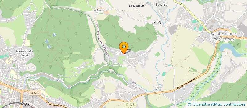 localisation de l'entreprise MONSIEUR CHRSTIAN CORJON  SAINT-ETIENNE-DE-CROSSEY