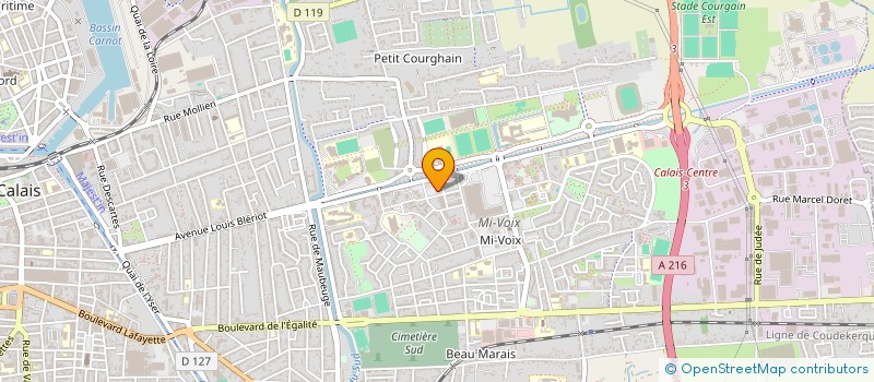 localisation de l'entreprise MONSIEUR CHRYS GUILLAUME  CALAIS