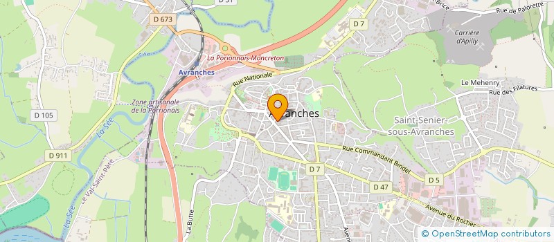 localisation de l'entreprise MONSIEUR CHRYS LEBASTARD  AVRANCHES