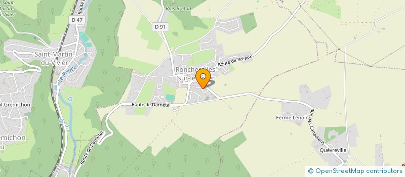 localisation de l'entreprise MONSIEUR CHRYSLAIN LE ROUX  RONCHEROLLES-SUR-LE-VIVIER