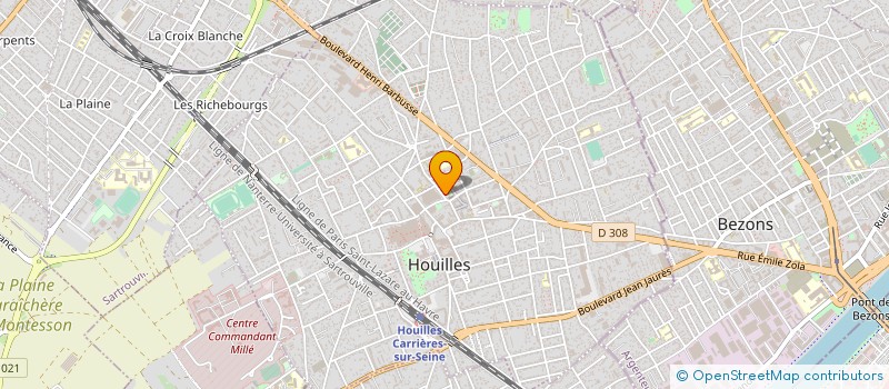 localisation de l'entreprise MONSIEUR CHRYSOSTOM LENIE FRANCO à HOUILLES