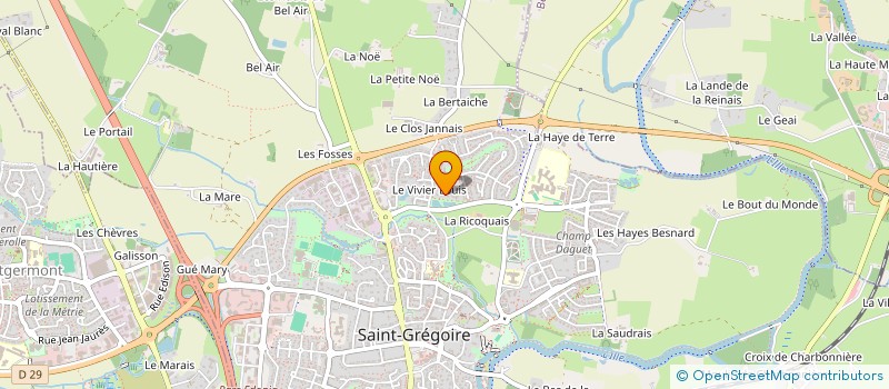 localisation de l'entreprise MONSIEUR CHUN YU WANG à SAINT-GREGOIRE