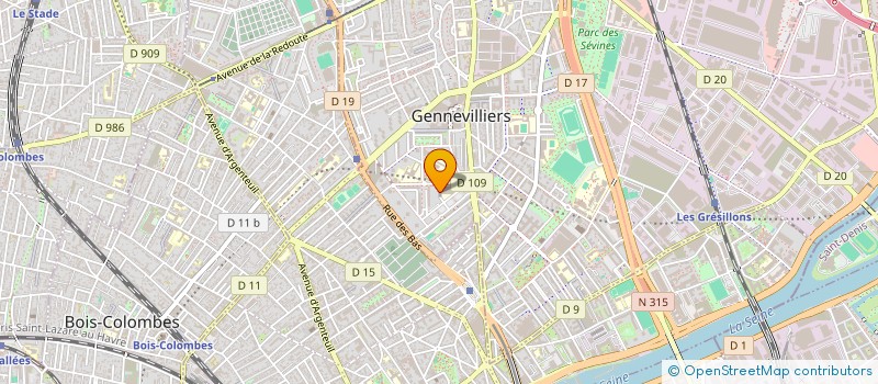 localisation de l'entreprise MONSIEUR CICHANG HUANG à GENNEVILLIERS