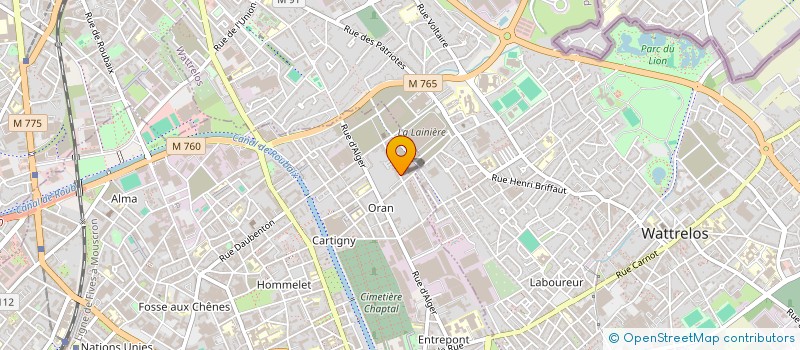 localisation de l'entreprise MONSIEUR CIDNEY FERNANDES CABRAL  ROUBAIX