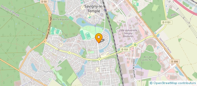 localisation de l'entreprise MONSIEUR CIHAT ASLAN  SAVIGNY-LE-TEMPLE