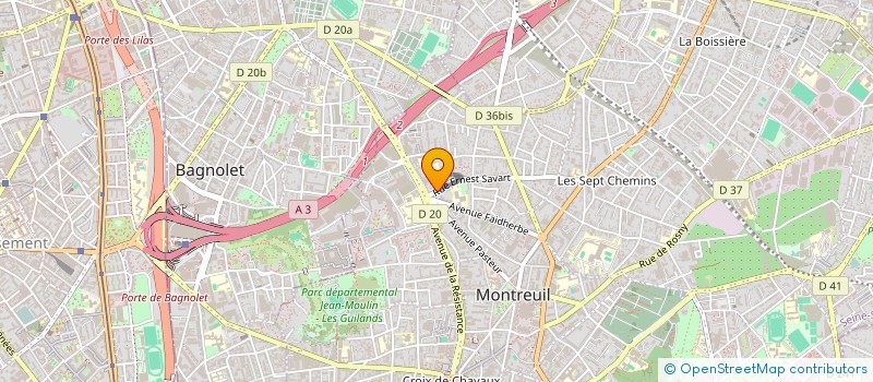 localisation de l'entreprise MONSIEUR CIMON NOEL  MONTREUIL