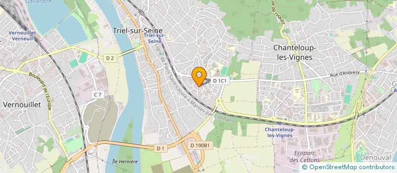 localisation de l'entreprise MONSIEUR CIPRIAN AUREL MUZICAS  TRIEL-SUR-SEINE