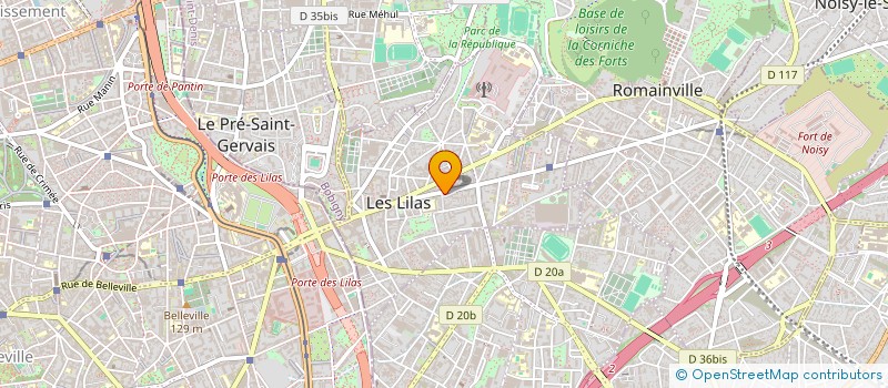 localisation de l'entreprise MONSIEUR CIPRIAN DODON à LES LILAS