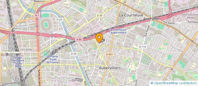 localisation de l'entreprise MONSIEUR CIPRIAN GHEORGHE BLAGA à AUBERVILLIERS