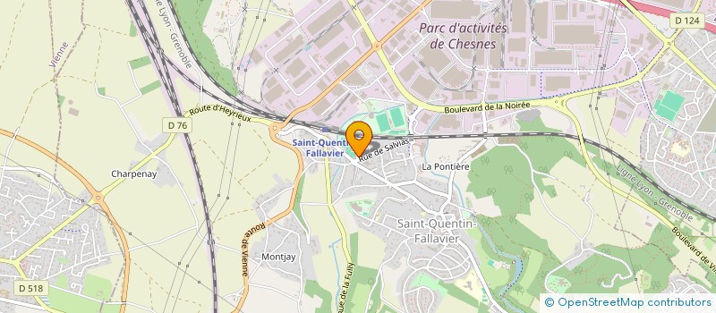 localisation de l'entreprise MONSIEUR CISLEY TONI à SAINT-QUENTIN-FALLAVIER