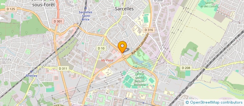 localisation de l'entreprise MONSIEUR CKEHI KANUROMOU  SARCELLES