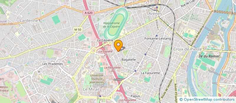 localisation de l'entreprise MONSIEUR CLABAUT ARTHUR  TOULOUSE