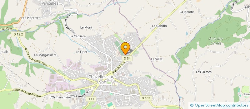 localisation de l'entreprise MONSIEUR CLAIRE BORDE à CHAZELLES-SUR-LYON