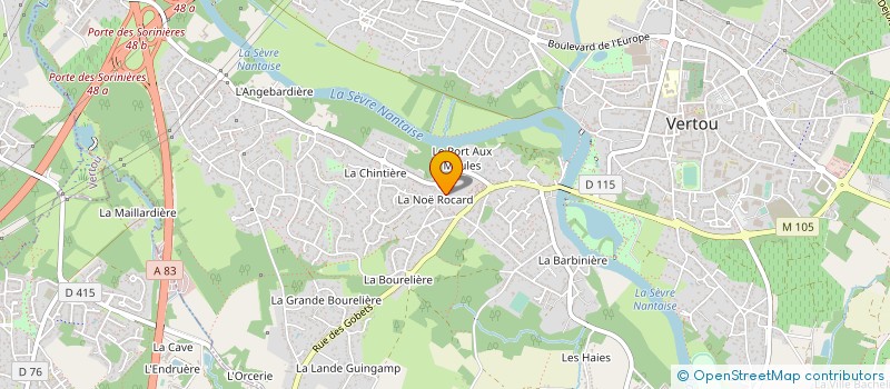 localisation de l'entreprise MONSIEUR CLAIRE MERVOYER  VERTOU