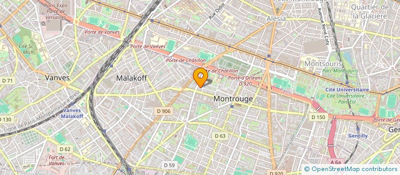 localisation de l'entreprise MONSIEUR CLAIRE PELAPRAT  MONTROUGE