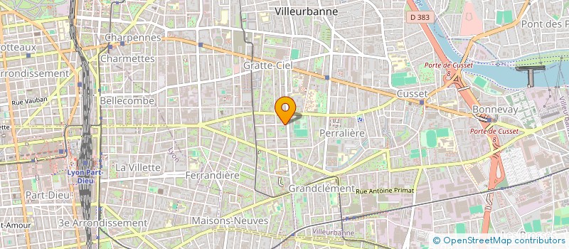 localisation de l'entreprise MONSIEUR CLAODIO BERMEJO  VILLEURBANNE