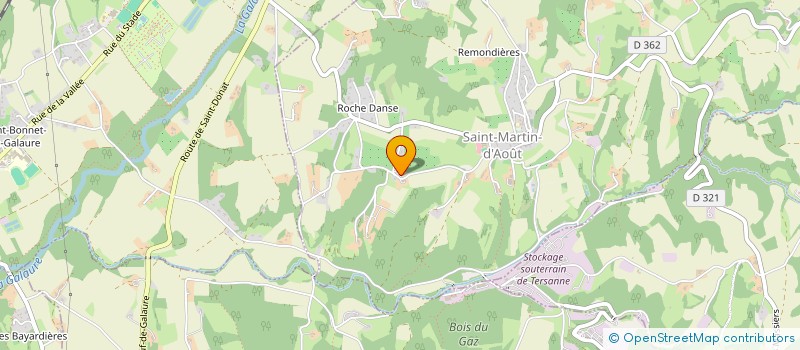 localisation de l'entreprise MONSIEUR CLARANCE BORDAS  SAINT-MARTIN-D'AOUT