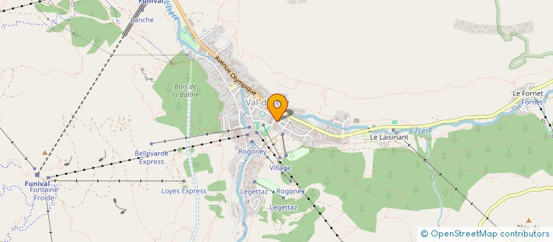 localisation de l'entreprise MONSIEUR CLARE BURNS  VAL-D'ISERE